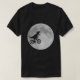 T-shirts Dinossauro em bicicleta no céu com lua (Frente do Design)