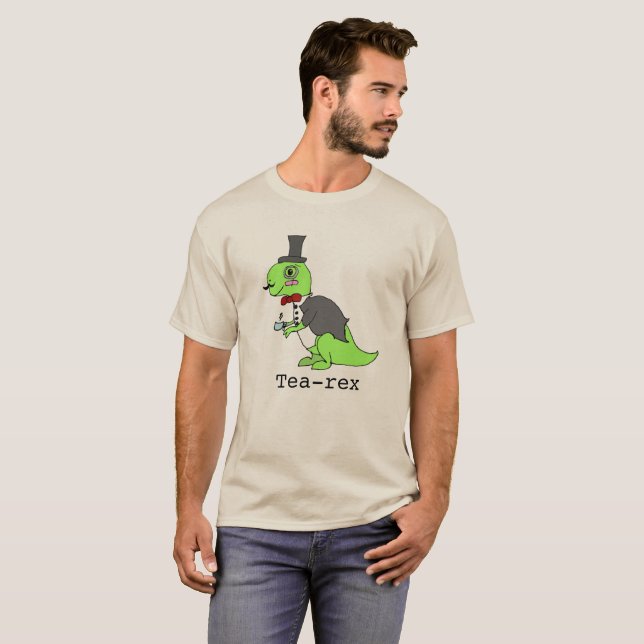 T-shirts Dinossauro Engraçado (Frente Completa)