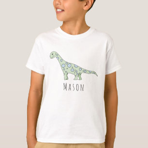 T-shirts Dinossauro Legal de Dodle do Menino Personalizado 