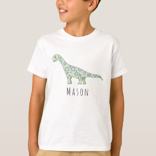 T-shirts Dinossauro Legal de Dodle do Menino Personalizado 