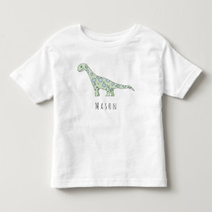T-shirts Dinossauro Personalizado do Toddler Boy com Nome