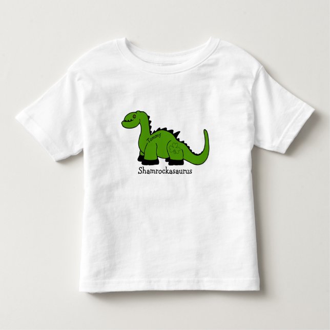 T-shirts Dinossauro "Shamrockasaurus" (Frente)