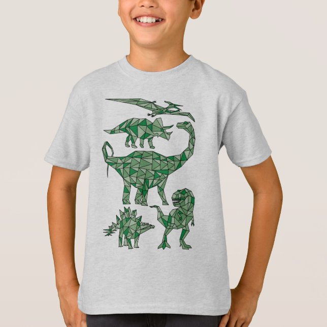 T-shirts Dinossauros Geométricos (Frente)