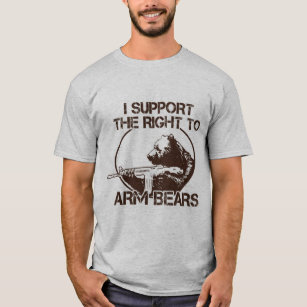 T-shirts Direito aos ursos do braço