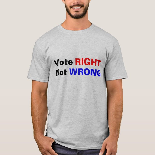 T-shirts Direito do voto nao errado (Frente)