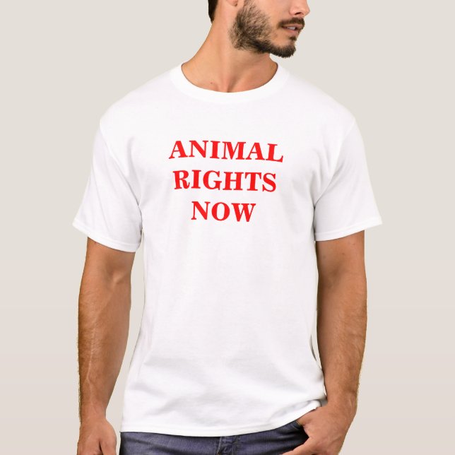 T-SHIRTS DIREITOS DE OS ANIMAIS AGORA (Frente)