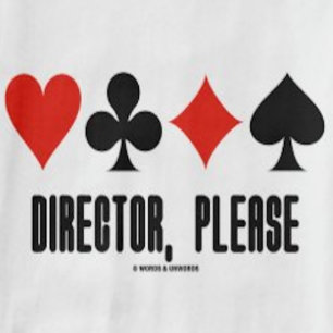 T-shirts Diretor, por favor (jogo da ponte de quatro ternos