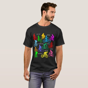 T-shirts Dirige uma bicicleta, engraçada e elegante