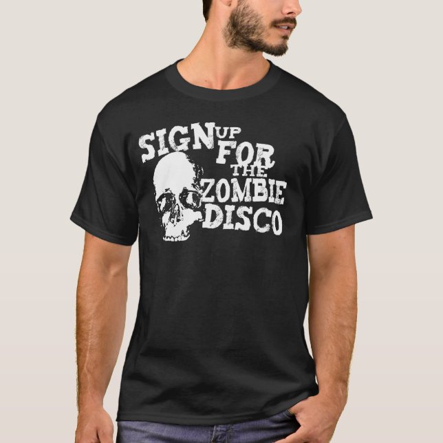 T-shirts Disco do zombi (Frente)
