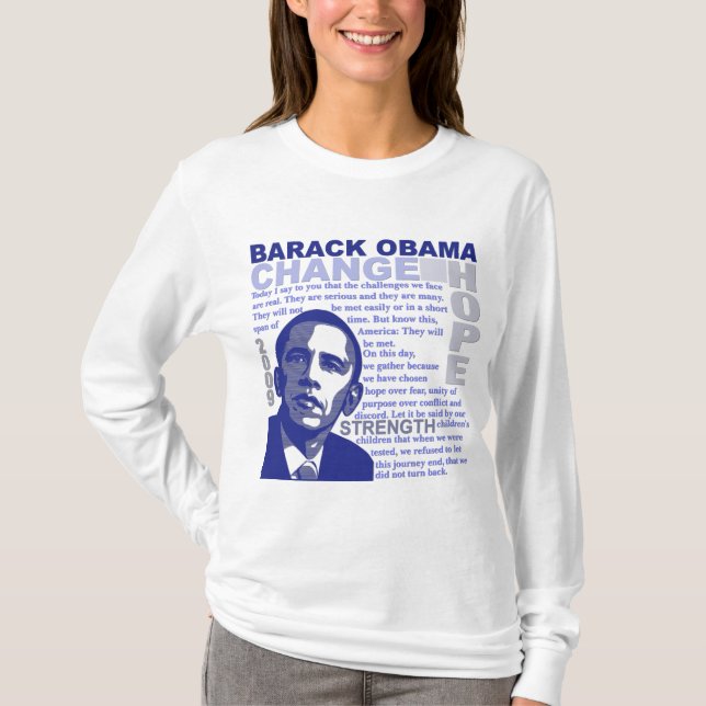 T-shirts Discurso de Obama (Frente)