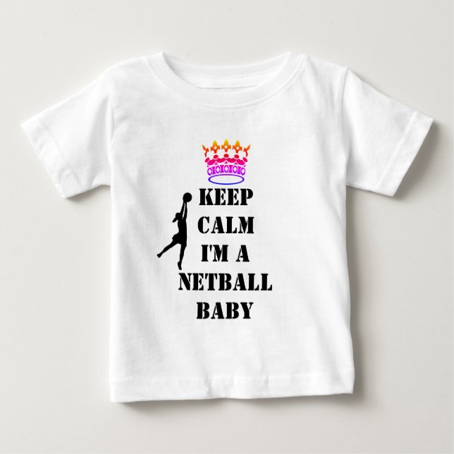 T-shirts Disparador de Meta Personalizado Mantenha o Netbal (Frente)