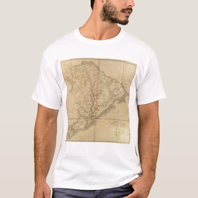 T-shirts Distrito de Charleston, South Carolina (Frente)
