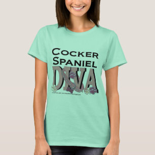 T-shirts DIVA de cocker spaniel