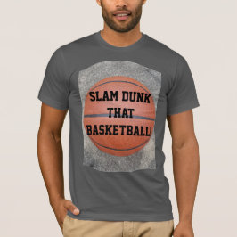T-shirts Diversão de Slam Dunk que Basquete