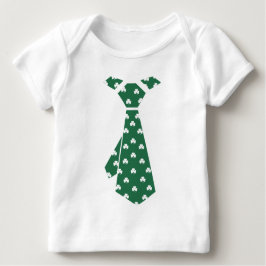 T-shirts Diversão do Shamrock Pattern Faux Tie Rua. Dia de 