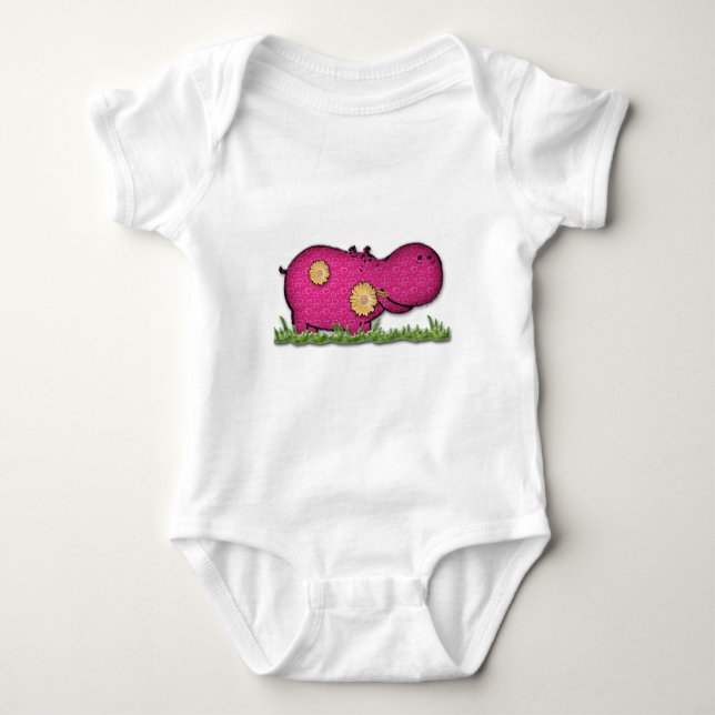 T-shirts diversão hippo (Frente)