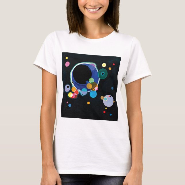 T-shirts Diversos círculos por Wassily Kandinsky (Frente)