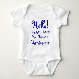 T-shirts Divertido eu sou novo aqui texto personalizado