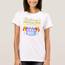 T-SHIRTS DIVERTIDO PERSONALIZADO E DATADO FELIZ 50º TÉCNICO