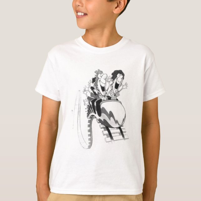 T-shirts Divertimento da montanha russa (Frente)