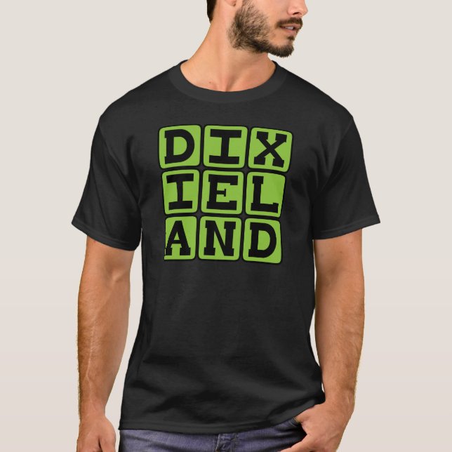 T-shirts Dixieland, Gênero Musical (Frente)