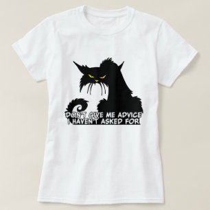 T-shirts Dizer do conselho do gato preto
