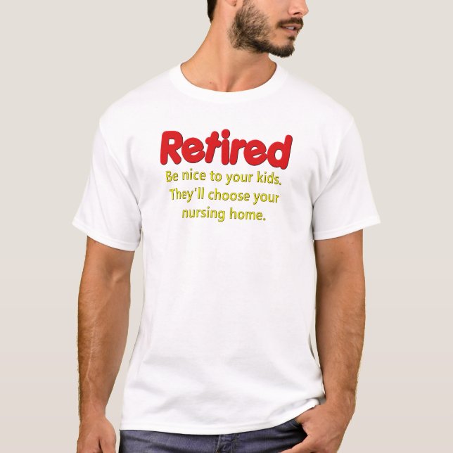 T-shirts Dizer engraçado da aposentadoria (Frente)
