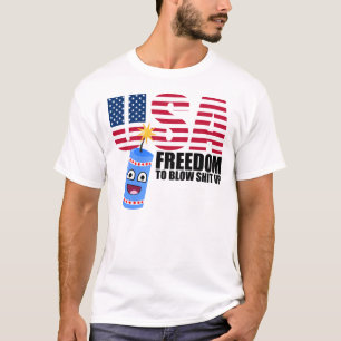 T-shirts Dizer engraçado da liberdade dos EUA