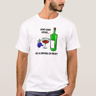 T-shirts Dizer engraçado do humor do vinho