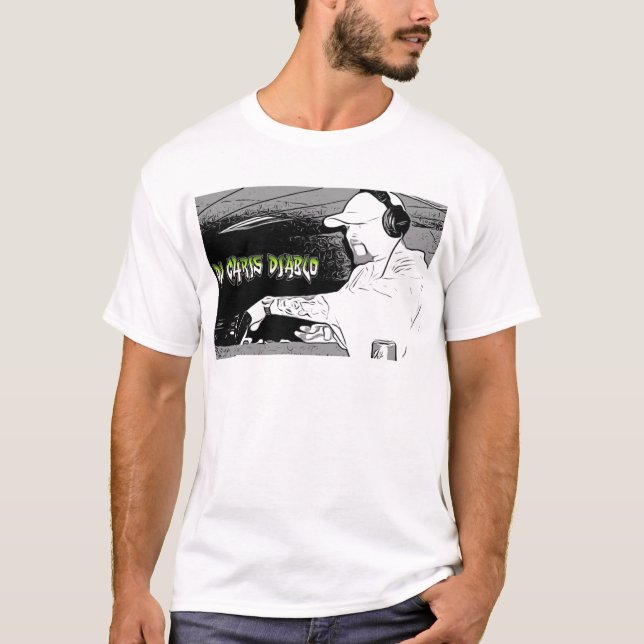 T-SHIRTS DJ CHRIS DIABLO - LOGO DJ 4 (Frente)