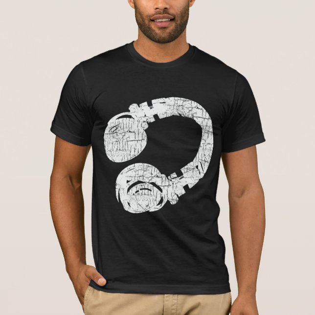 T-shirts DJ deejay negro legal (Frente)