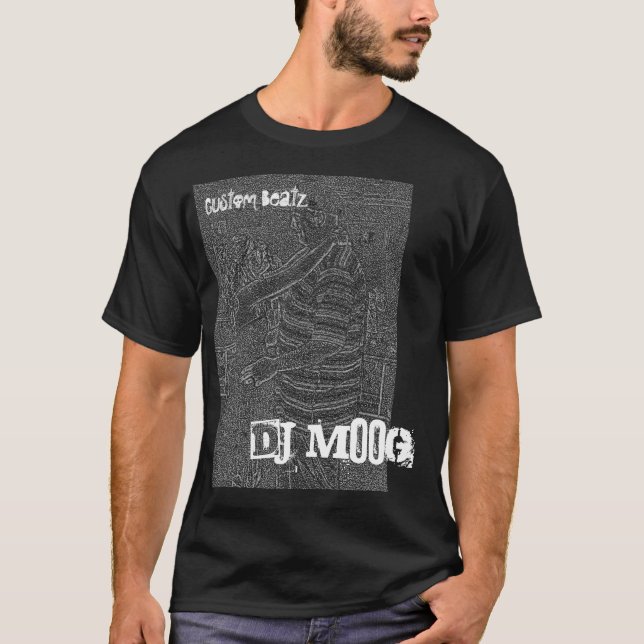 T-shirts DJ MOoG, T feito sob encomenda de Beatz (Frente)