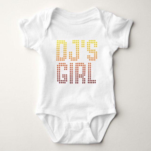T-shirts DJs Girl - Namorada de Jockey com Disco DJing Musi (Frente)