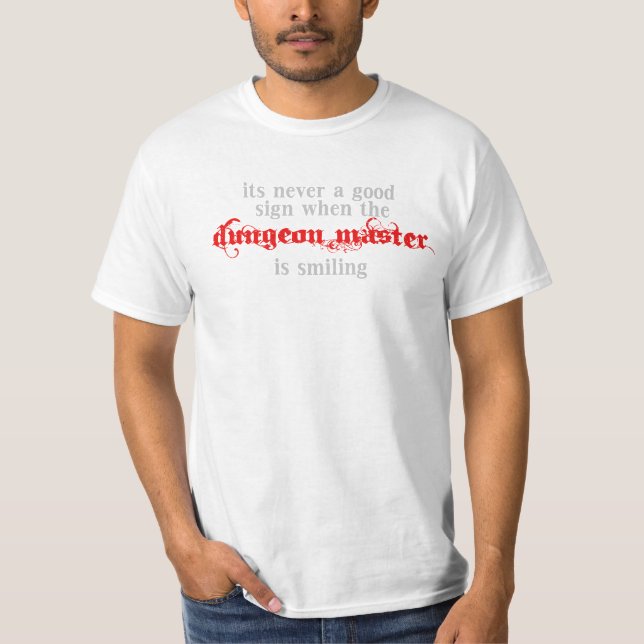 T-shirts Do "mestre Dungeon" básico (Frente)