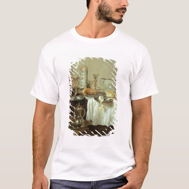 T-shirts Do pequeno almoço vida ainda, 1638 (Frente)