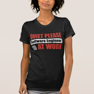 T-shirts Do silêncio Software Engineer por favor no