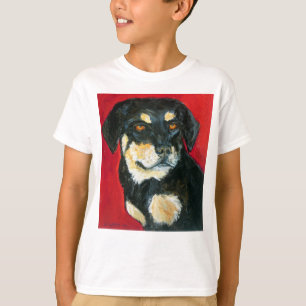 T-Shirts do tan e do tan-cão - Pintura vermelha