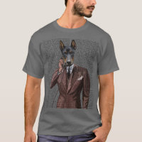 Doberman no Telefone