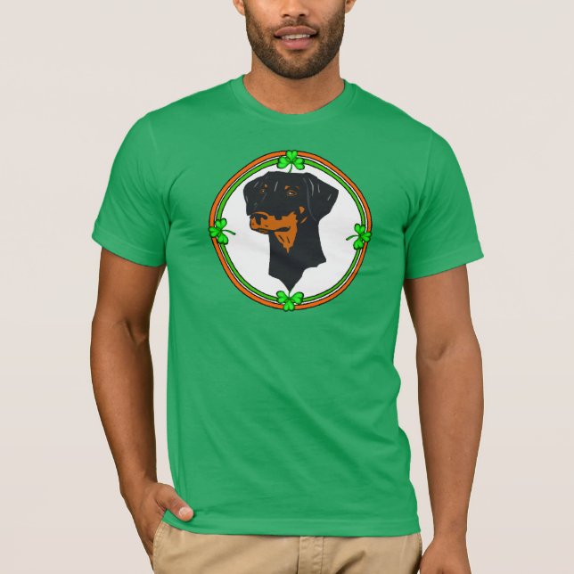 T-shirts Doberman Pinscher St Patricks (Frente)