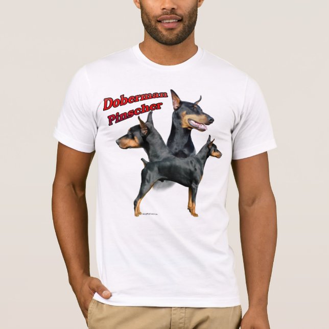 T-shirts Doberman Pinscher Trio 2 (Frente)