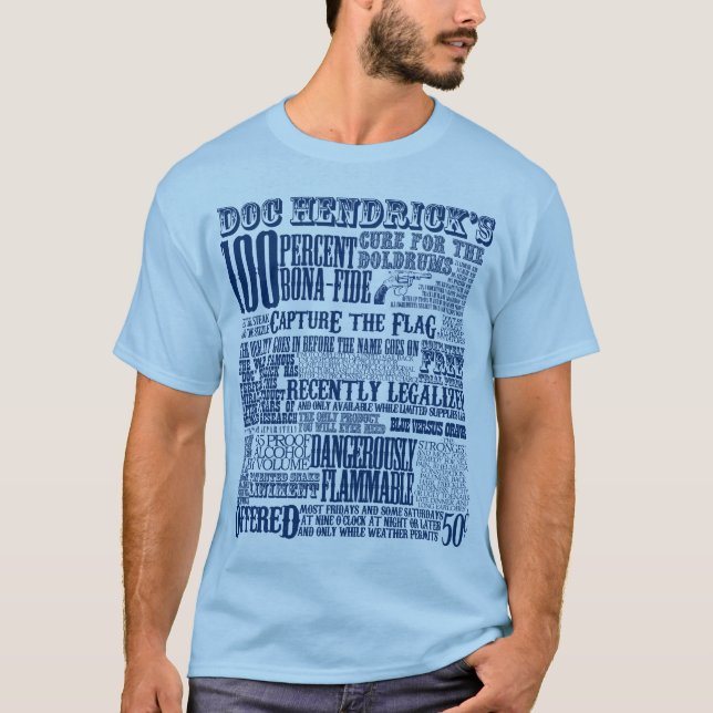 T-shirts Doc Hendrick (azul) (Frente)