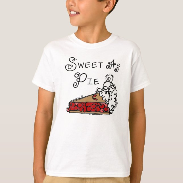 T-shirts Doce como a torta (Frente)