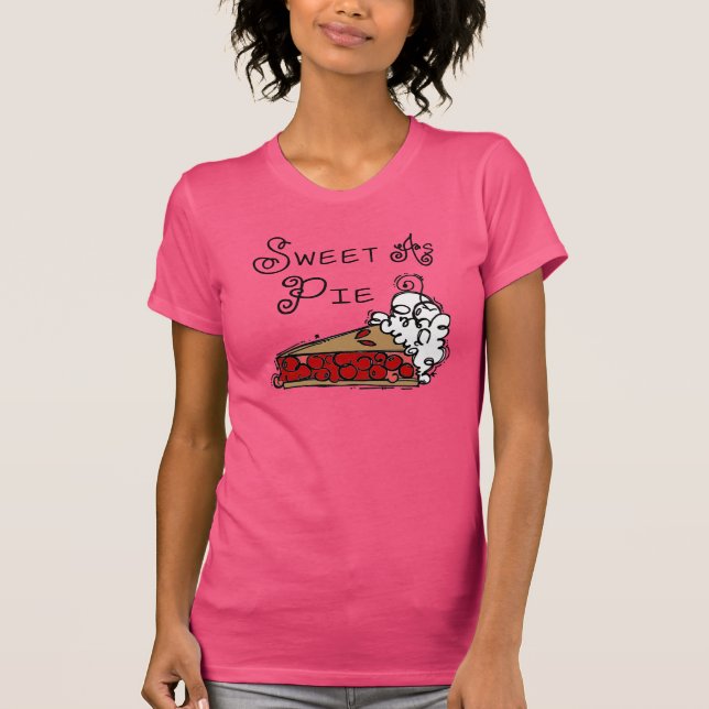 T-shirts Doce como a torta (Frente)