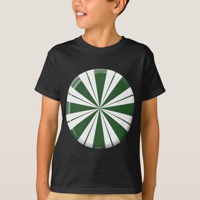 T-shirts Doce Listrado de Hortelã (Frente)