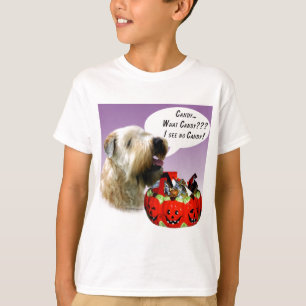 T-shirts Doces de Terrier Halloween, De Roda Revestida Maci
