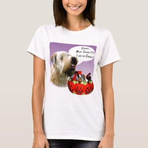 T-shirts Doces de Terrier Halloween, De Roda Revestida Maci