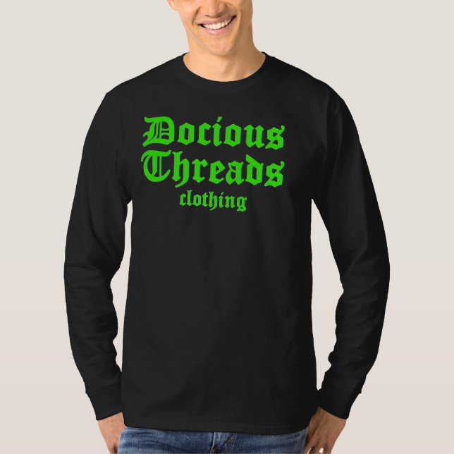 T-shirts Docious rosqueia a roupa (Frente)