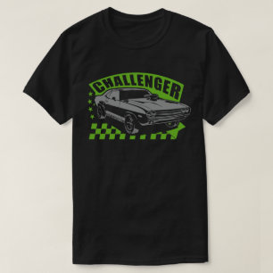 T-shirts Dodge Charger Racing Muscle Car alpargata Green