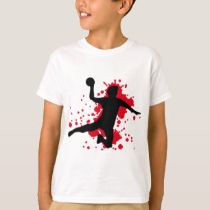 T-shirts dodgeball sangrento do handball