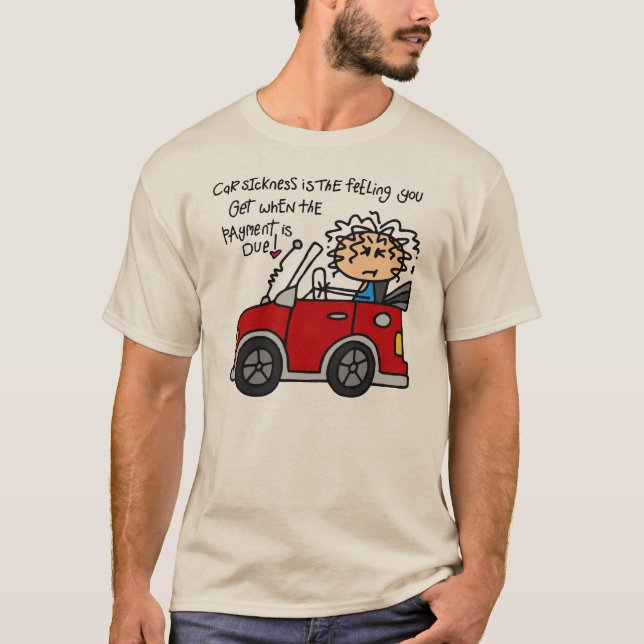 T-shirts Doença de carro cómico (Frente)